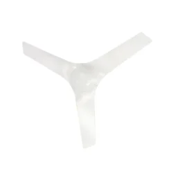 Ventilador de techo Storm IP44 Sin luz acabado blanco motor AC 3 velocidades para exterior 132cm Ø