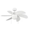 Ventilador de techo Tabit blanco 1xE27 acabado blanco aspas acabado blanco estilo moderno motor AC 84cm Ø