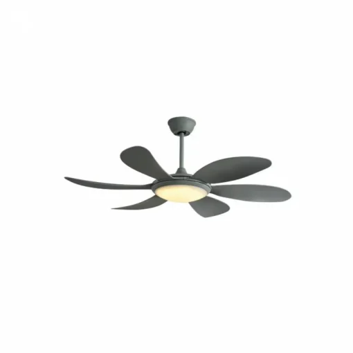 Ventilador de techo Tanik gris LED 24w 3CCT acabado gris estilo moderno motor DC 115cm Ø