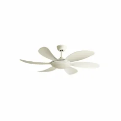 Ventilador de techo Tanik blanco LED 24w 3CCT acabado blanco estilo moderno motor DC 115cm Ø