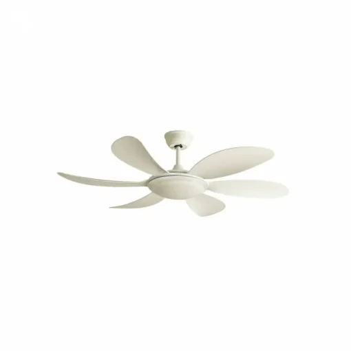Ventilador de techo Tanik blanco LED 24w 3CCT acabado blanco estilo moderno motor DC 115cm Ø
