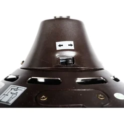 Ventilador de techo Volcano 2xE27 acabado metal marrón aspas madera marrón estilo moderno motor AC 122cm Ø