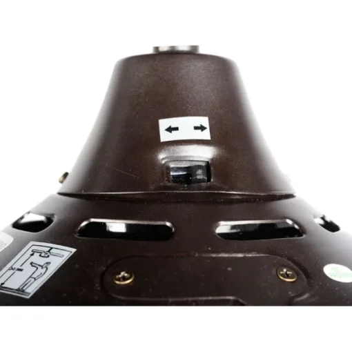 Ventilador de techo Volcano 2xE27 acabado metal marrón aspas madera marrón estilo moderno motor AC 122cm Ø