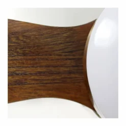 Ventilador de techo Yen Madera Oscura LED 15w 3 CCT acabado oro envejecido aspas madera estilo moderno motor DC 132cm Ø