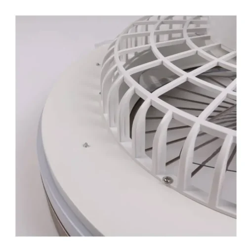Ventilador de techo Yoli marrón LED 40w 3CCT acabado marrón estilo moderno motor DC 50cm Ø