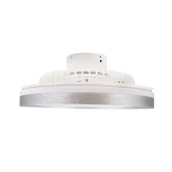 Ventilador de techo Yoli plata LED 40w 3CCT acabado plata estilo moderno motor DC 50cm Ø